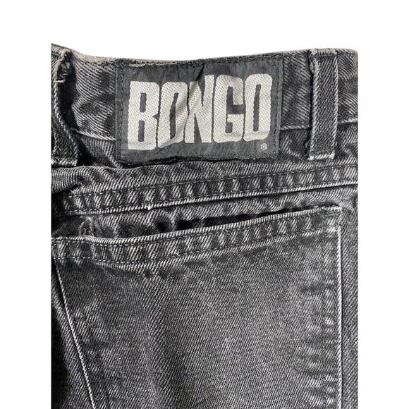 Vintage 90s Y2k BONGO High Rise Tapered Jeans in Black Wash Size 13 Retro - Picture 3 of 10